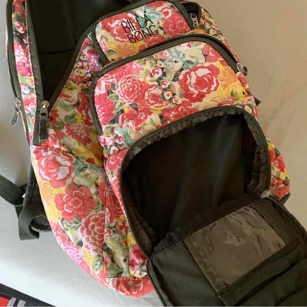 Billabong Floral Multi-Color Backpack - Picture 8 of 9